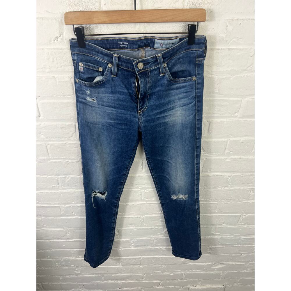 Adriano Goldschmied Women's The Prima Cigarette Leg Skinny Jeans Blue Size 27